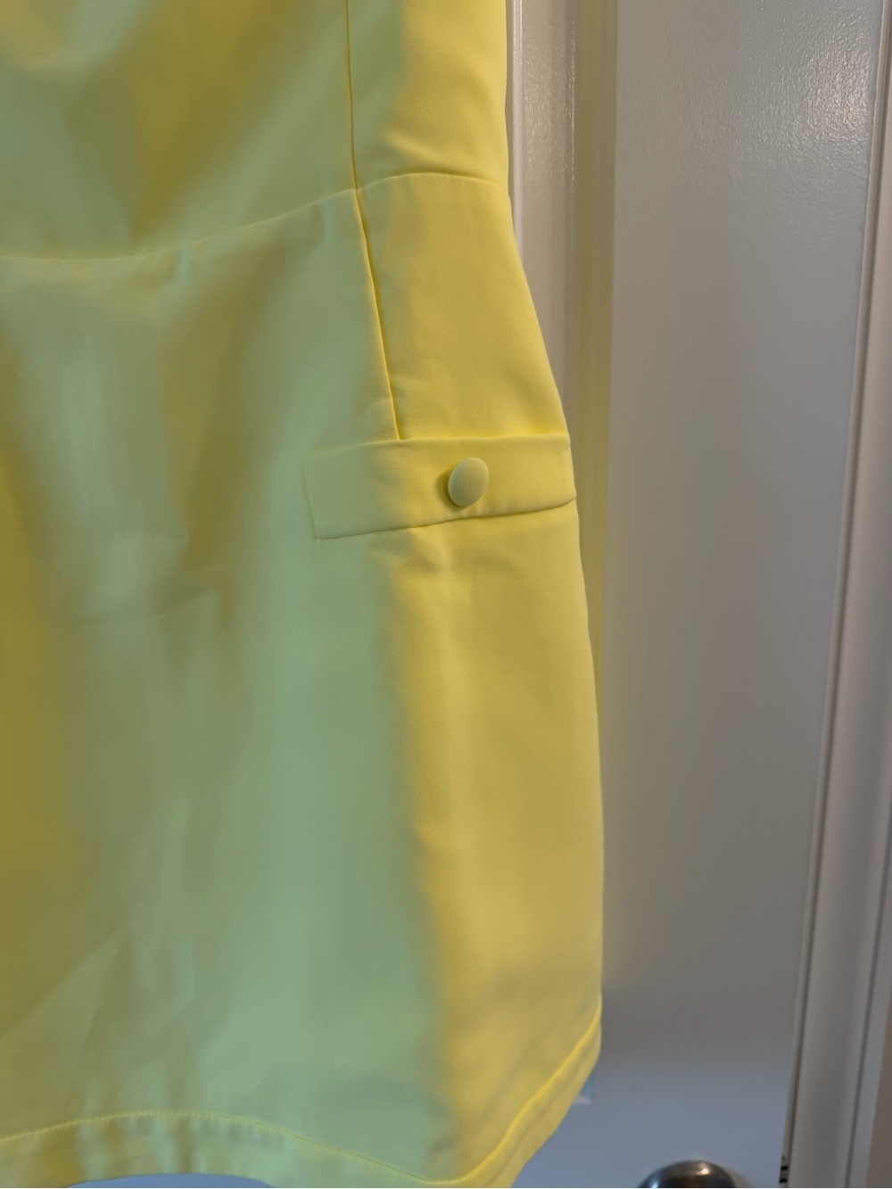 NWT Amanda Uprichard Bethany Skort Romper in Butter Yellow - Size Medium - Picture 7 of 11
